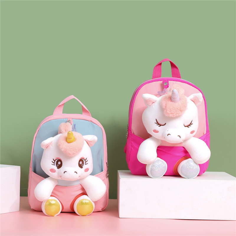 Unicorn Stuffed Toy - Küçük Çocuk Sırt Çantası Doldurulmuş Unicorn