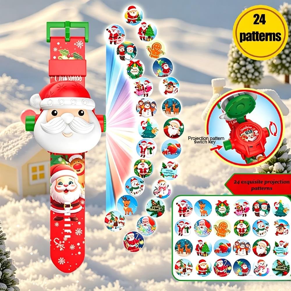 Kids' Toy - Noel Temalı Projeksiyonlu Saat, Çocuklar İçin
