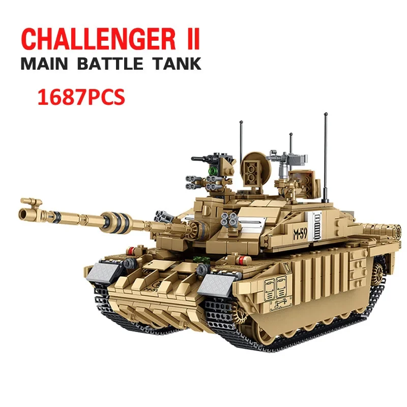 Kids Toys Uk - 1687 Adet Askeri Tanklar İNGILTERE Challenger