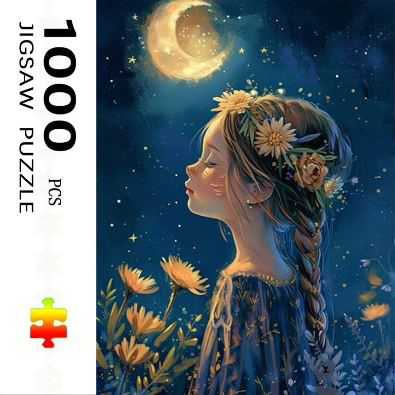 Kids Toys Under 500 - 500/1000 Parça Yapboz Kız Ayın Altında