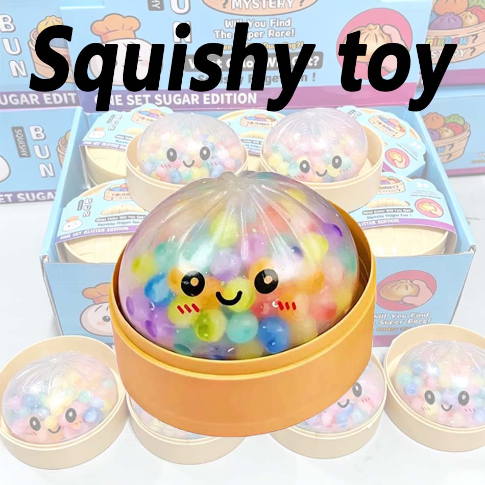 Kids Toys Dumplings - Yeni Gökkuşağı Mantı Şeklinde Stres Topu