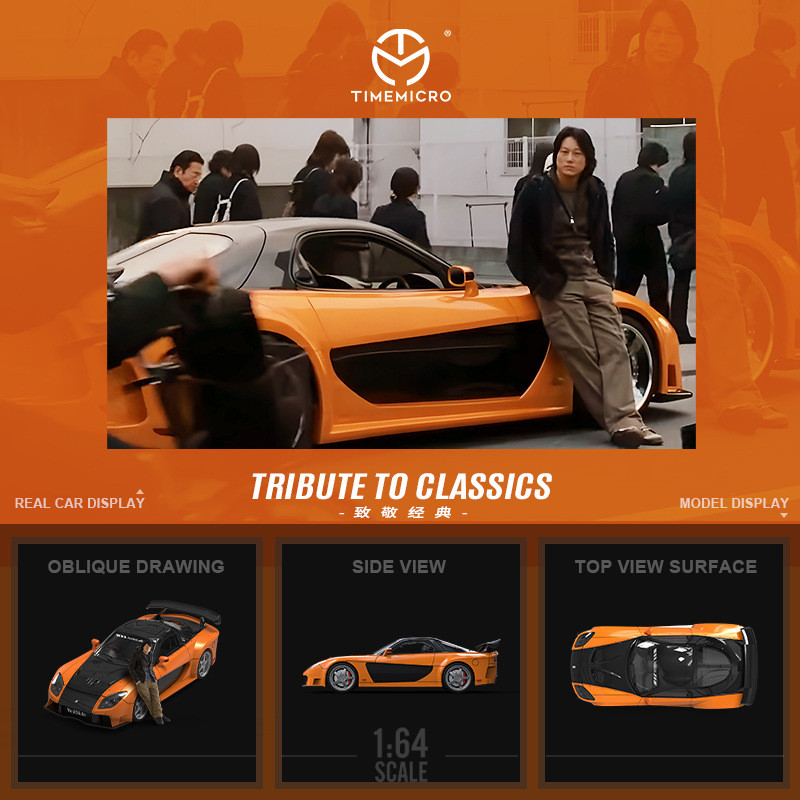 Kids Toys Boys - TimeMicro-TM 1/64 Hızlı ve Öfkeli Mazda
