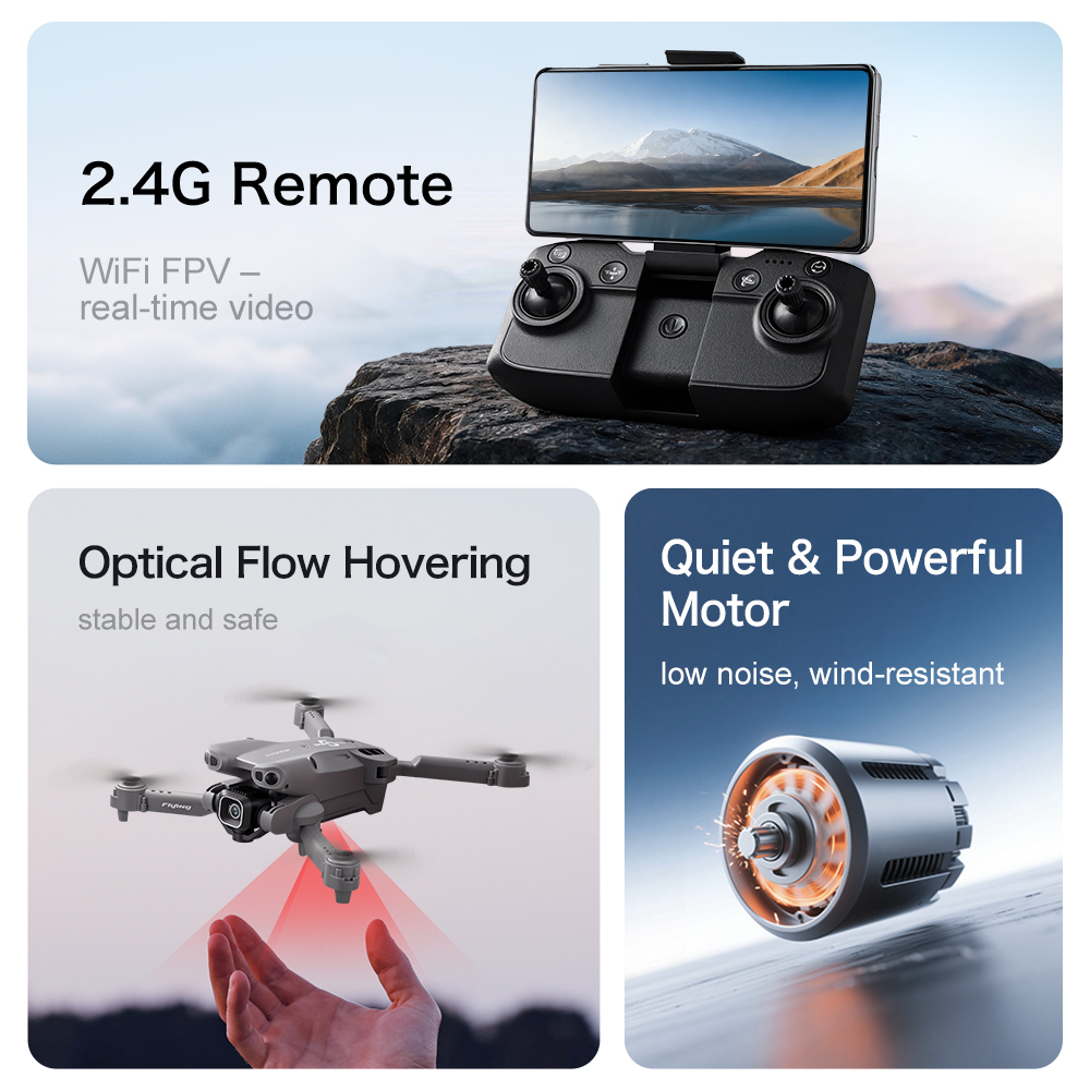 Yeni GT50 Drone 8K HD Çift Kam - Xiaomi Kids Toys incelemesi ve fiyatı