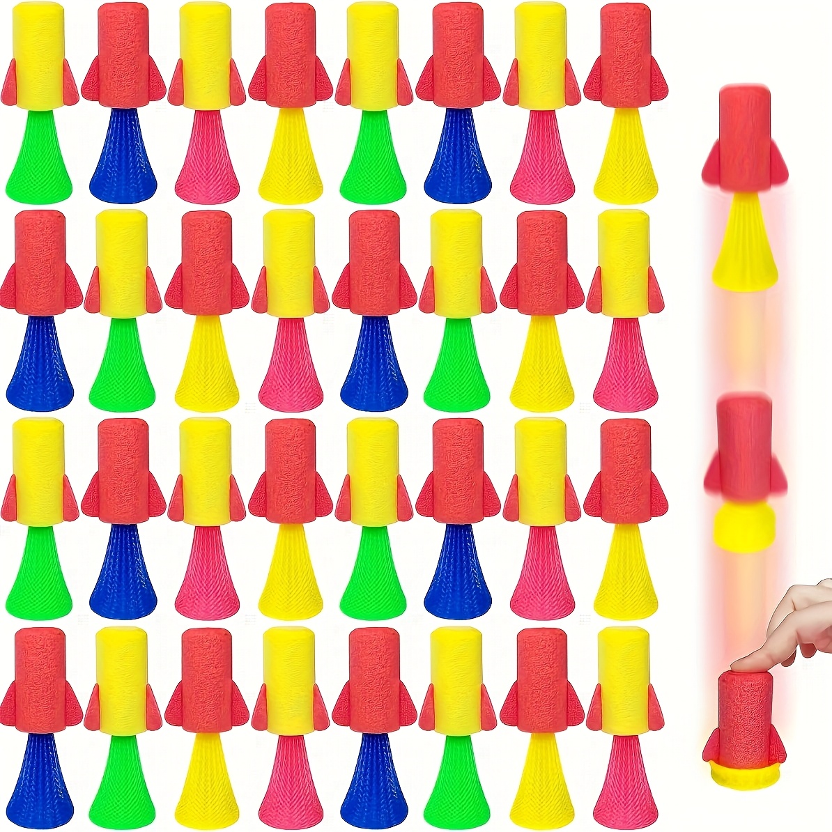 12/24 adet atlama bahar roketl - Kids Toys Jumping Poppers incelemesi ve fiyatı