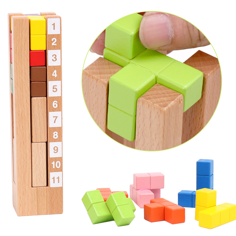 Kule blok ahşap bloklar eğitic - Kids Toys Now incelemesi ve fiyatı